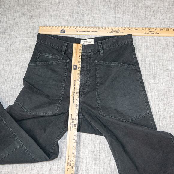 Nili Lotan $390 Shon Pant Mid Rise Barrel Leg in Carbon size 4 - Picture 9 of 10